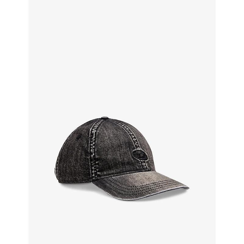 DIESEL Mens C-gable-black Denim Cap 02 Product Image
