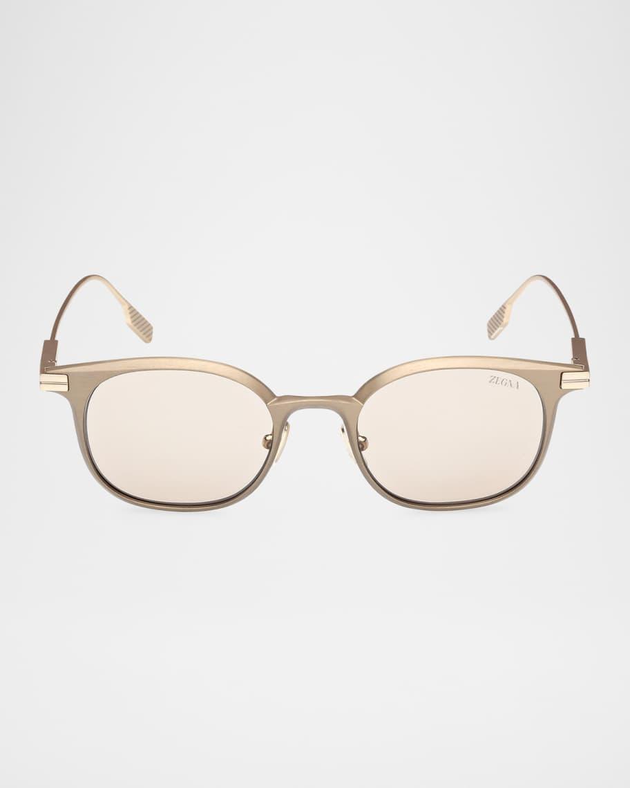 Mens Round Metal Sunglasses Product Image