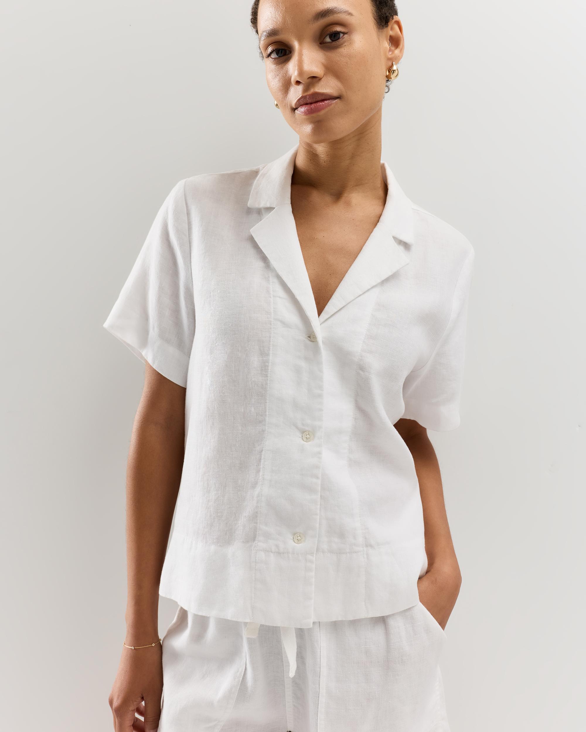 Quince | Women's Short Sleeve Shirt Linen Product Image