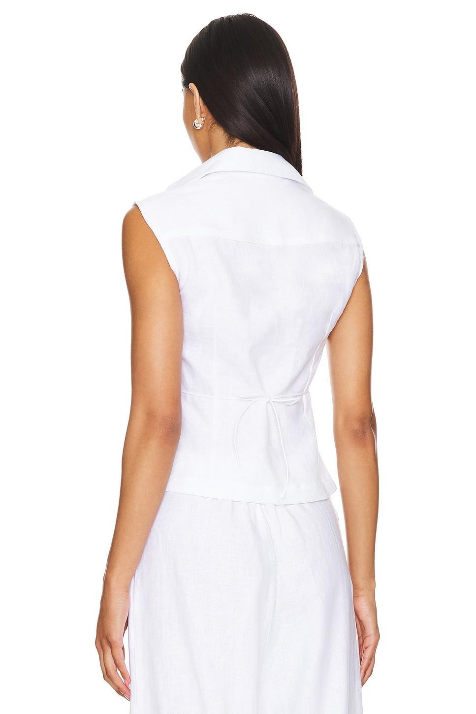 Antibes Sleeveless Wrap Shirt FAITHFULL THE BRAND Product Image