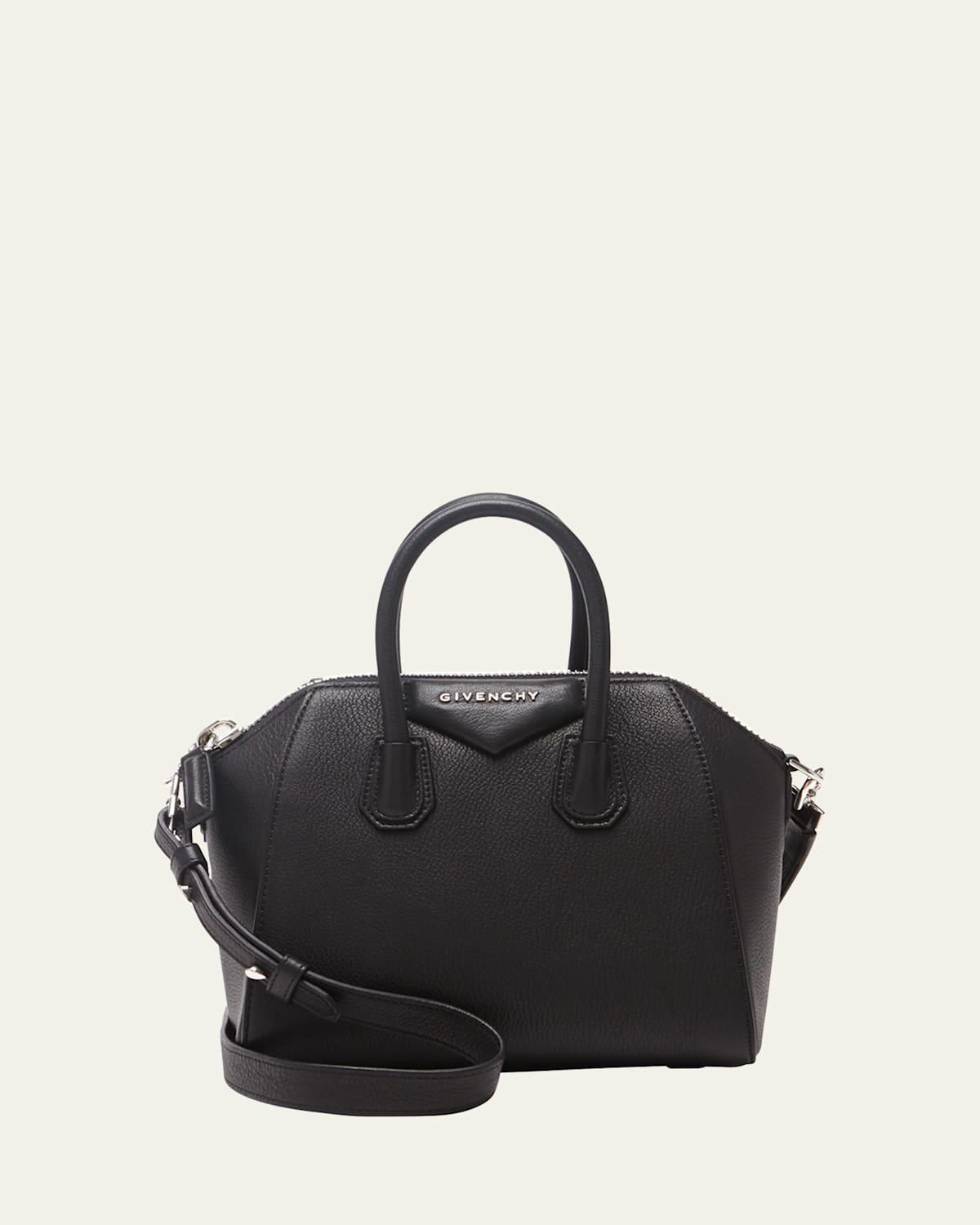 Womens Mini Antigona Top Handle Bag in Grained Leather Product Image