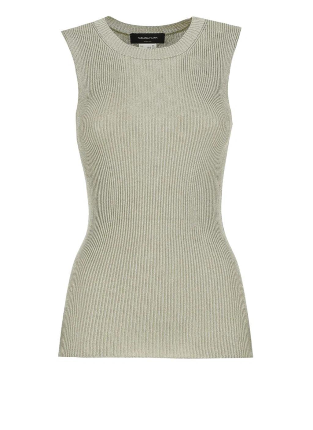 FABIANA FILIPPI Knitted Tops. In Green Product Image