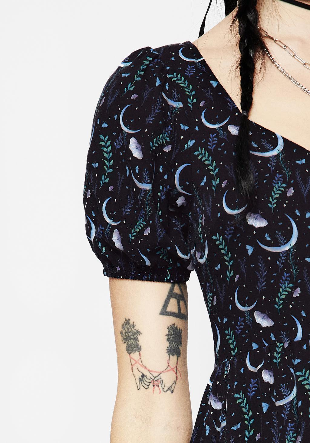 Diana Moon Moth Mini Dress Product Image