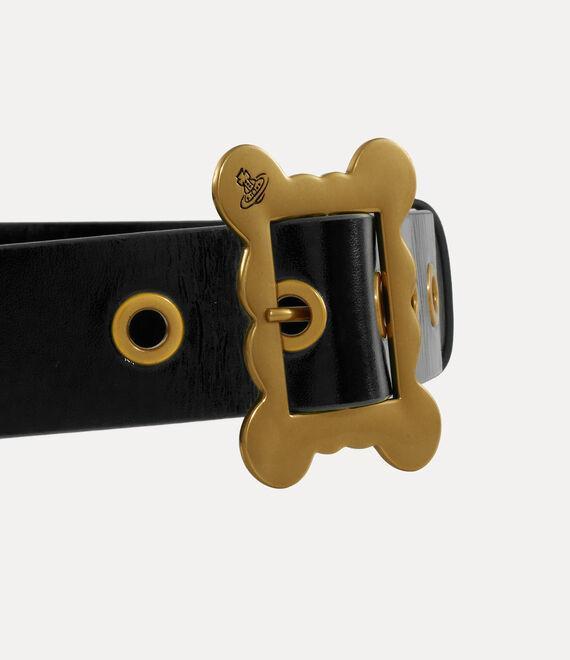 Slim Wide Frame Buckle Belt Product Image