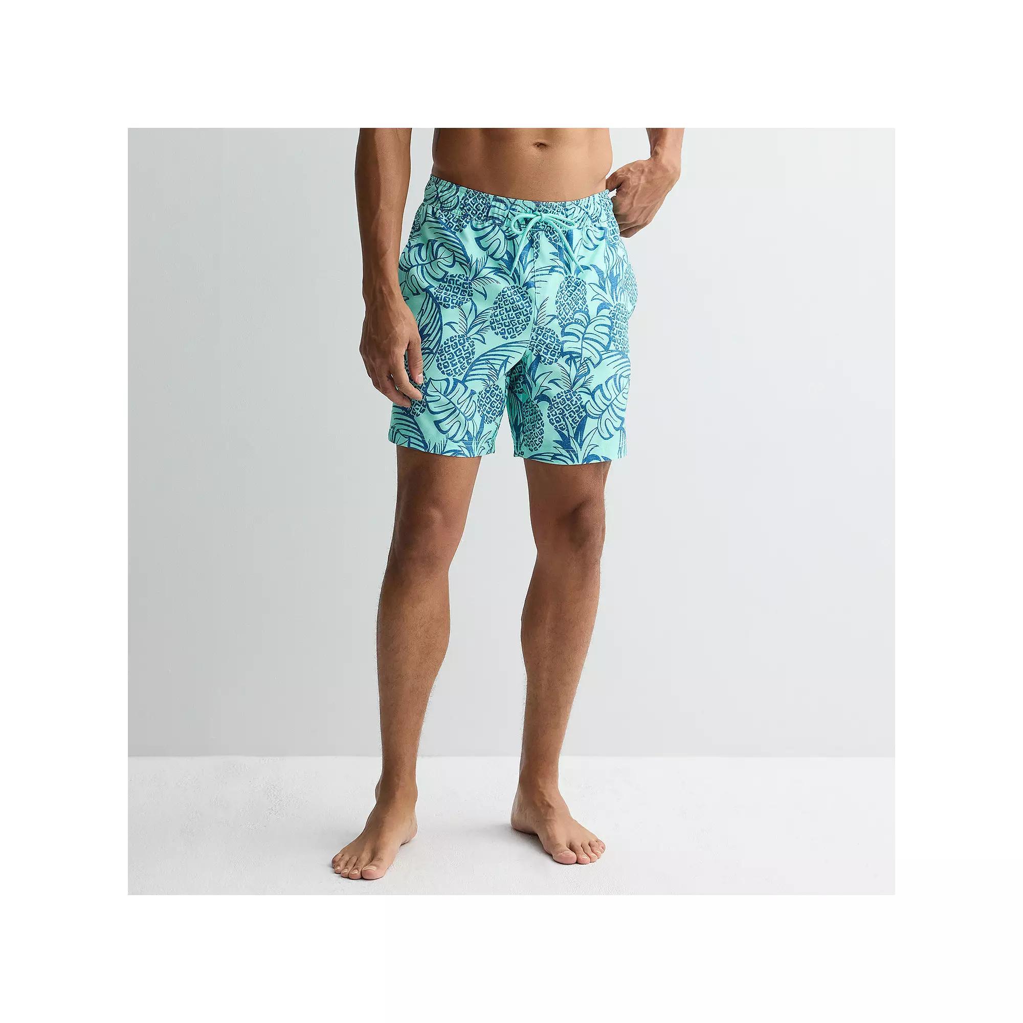 Men's Trinity Coast 7-Inch Swim Trunks, Size: Medium 7 INCH, Blue Blue Product Image