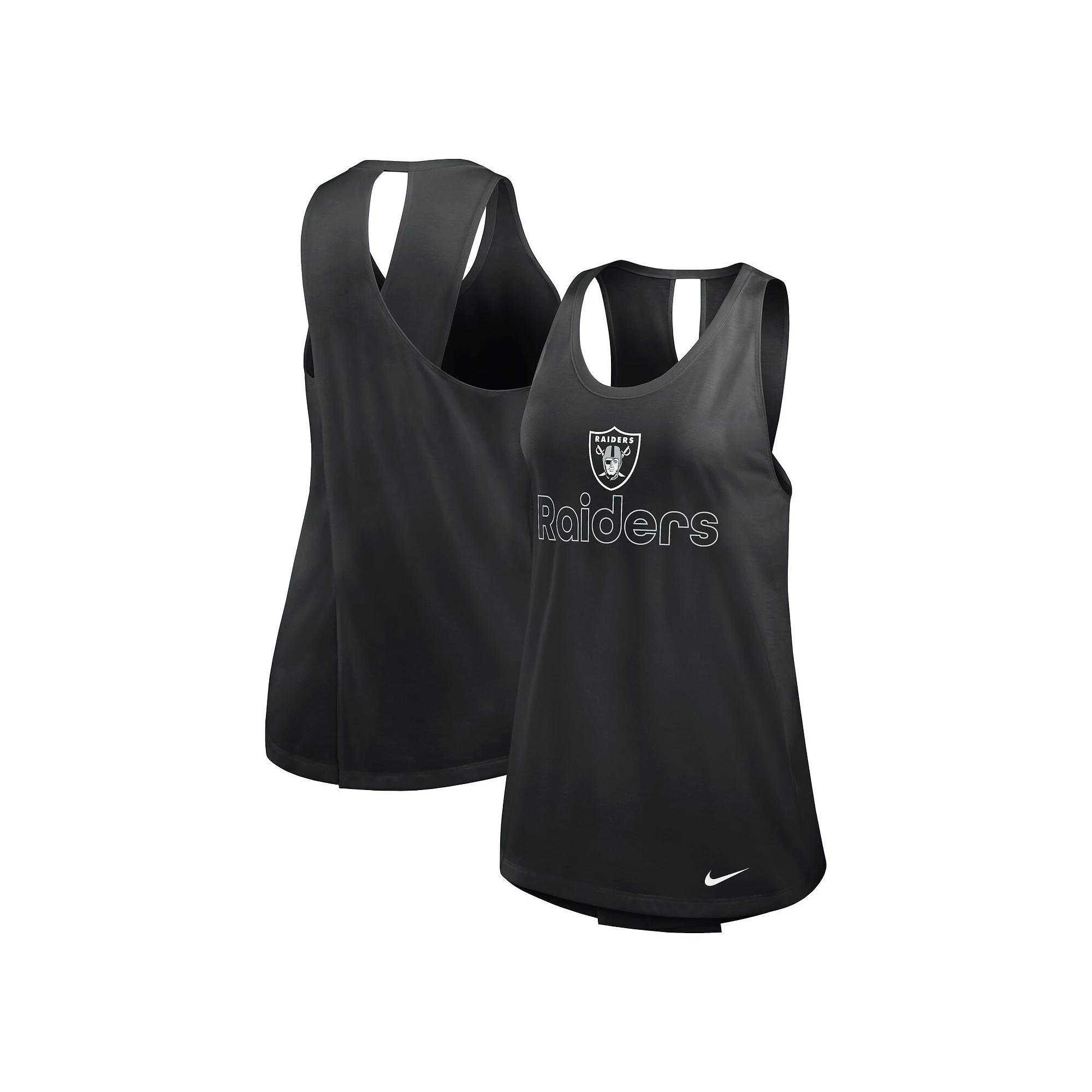 Women's Nike Black Las Vegas Raiders Performance Tank Top, Size: 2XL, Lvr Black Product Image