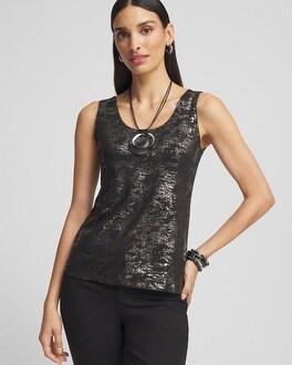 Women's Foiled Microfiber Tank Top Product Image