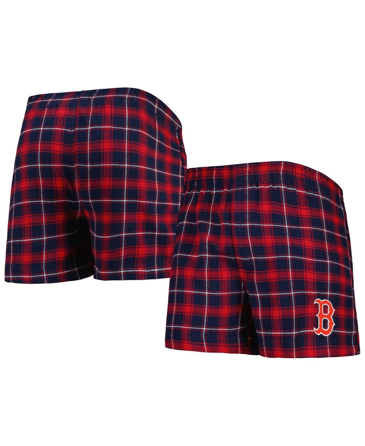 Men's Concepts Sport Navy/Red Boston Red Sox Ledger Flannel Boxers, Size: 4XL, Blue Product Image