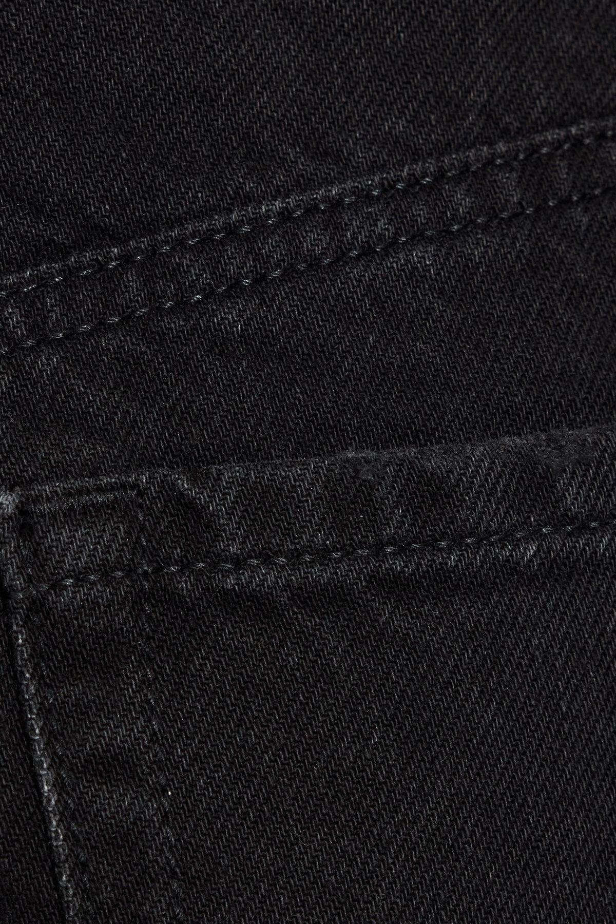 Denim Relaxed A-Line Shorts Product Image