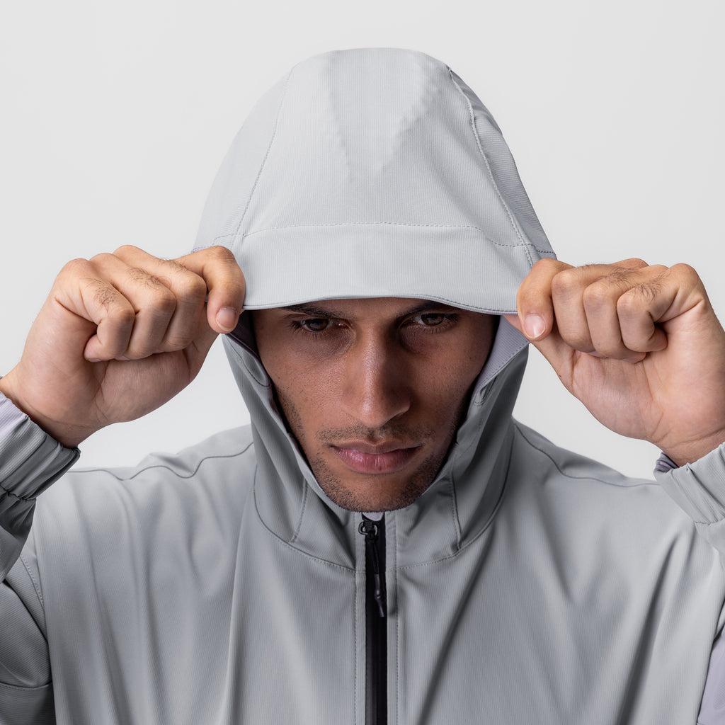 0717. Weather-Ready Anorak Jacket - Slate Grey "Patch" Product Image