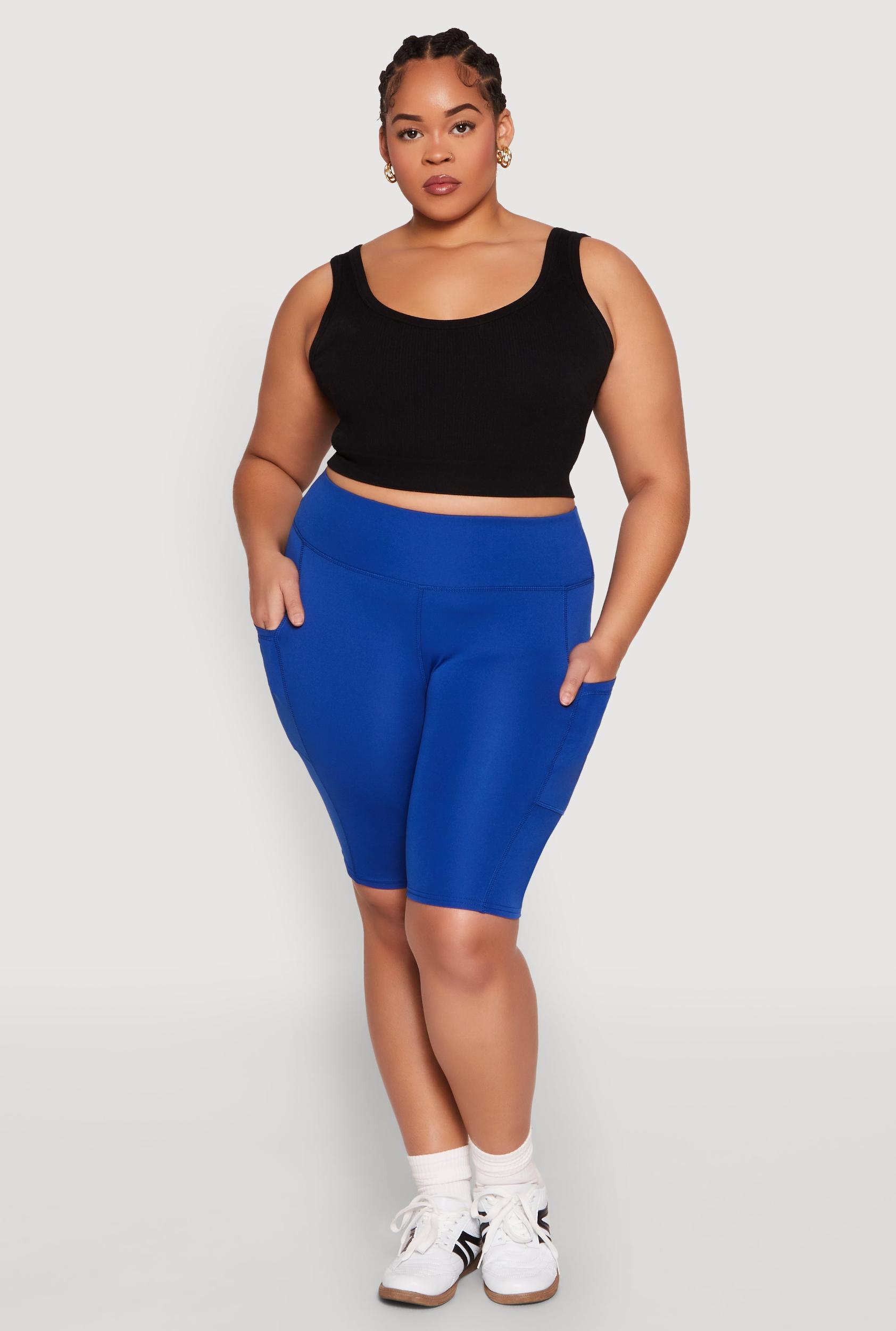 Womens Plus Size Spandex Biker Shorts Product Image
