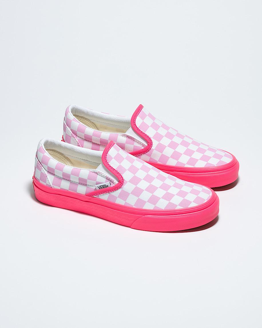 Customs Classic Slip-On Checkerboard Wide Shoe in Customs| Vans US Product Image