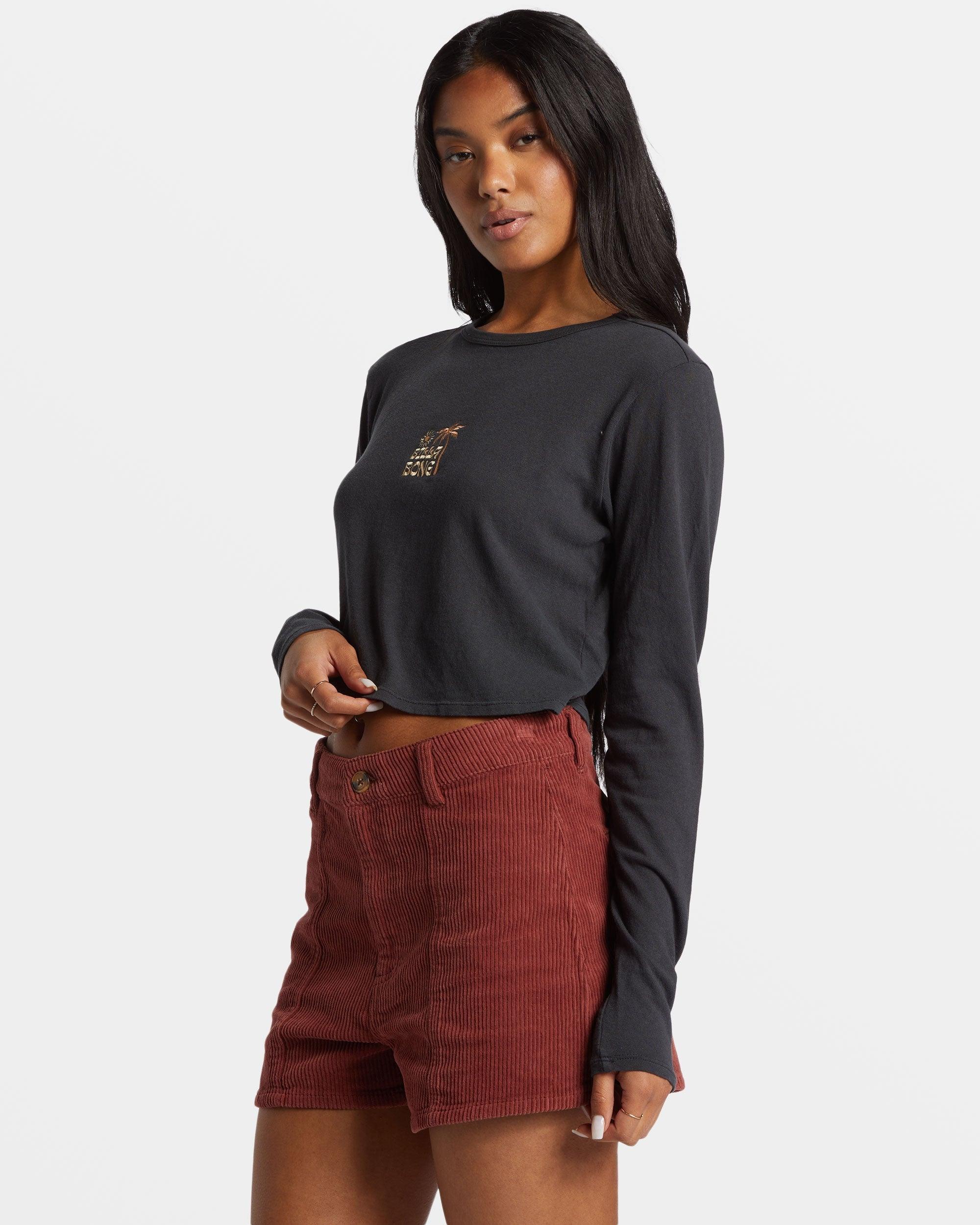 Free Fall Corduroy Shorts - Choc Chip Female Product Image