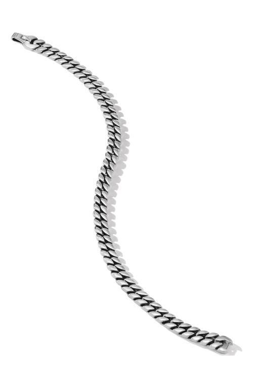 David Yurman Mens Curb Chain Bracelet in Sterling Silver, 6mm Product Image