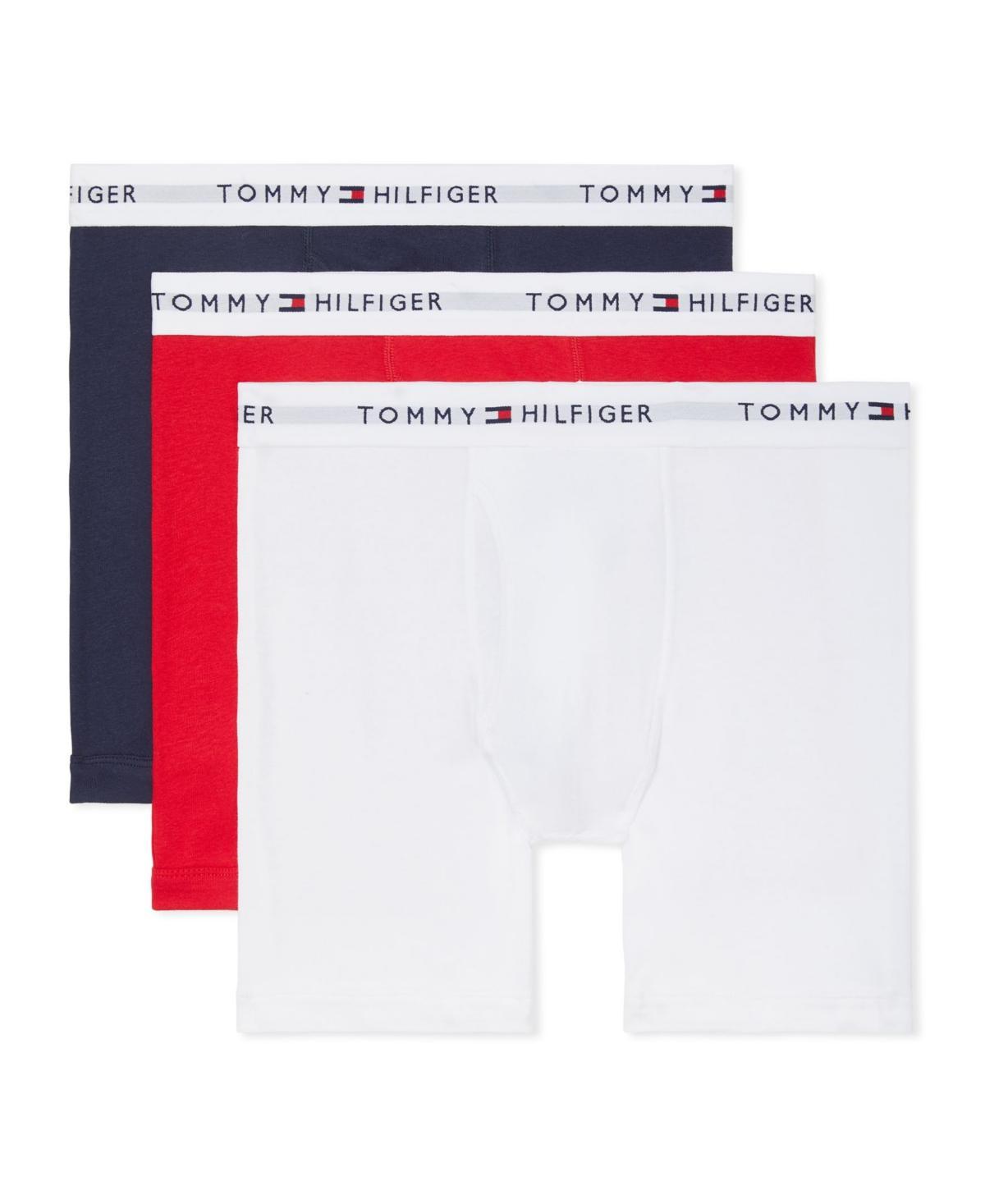 Men's Tommy Hilfiger 3-pack Cotton Classic Boxer Briefs, Size: XL, Navy Gray Product Image