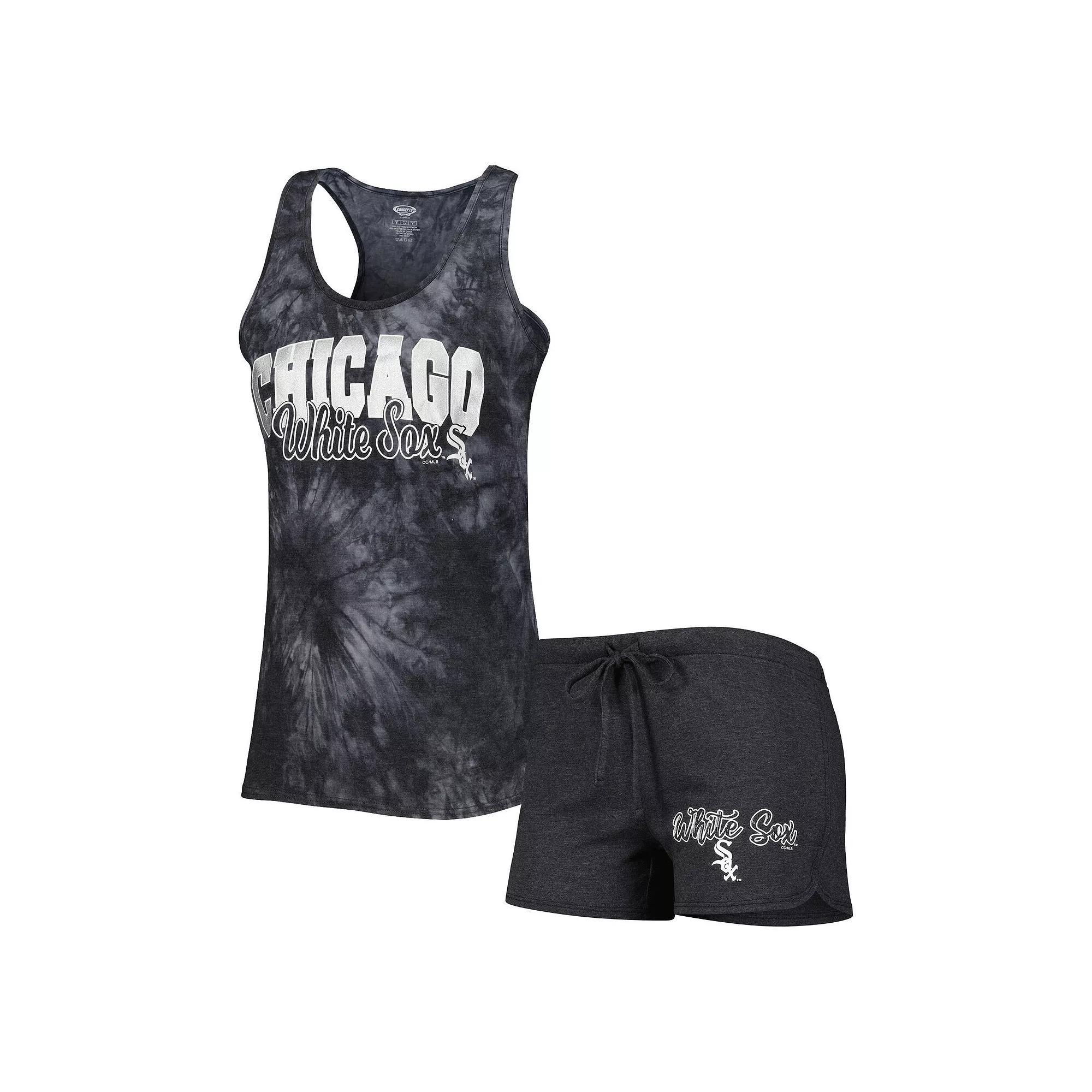 Women's Concepts Sport Charcoal Chicago White Sox Billboard Racerback Tank & Shorts Sleep Set, Size: XL Product Image
