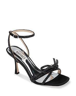 Womens Effie 85MM Crystal-Embellished Satin Stiletto Sandals Product Image