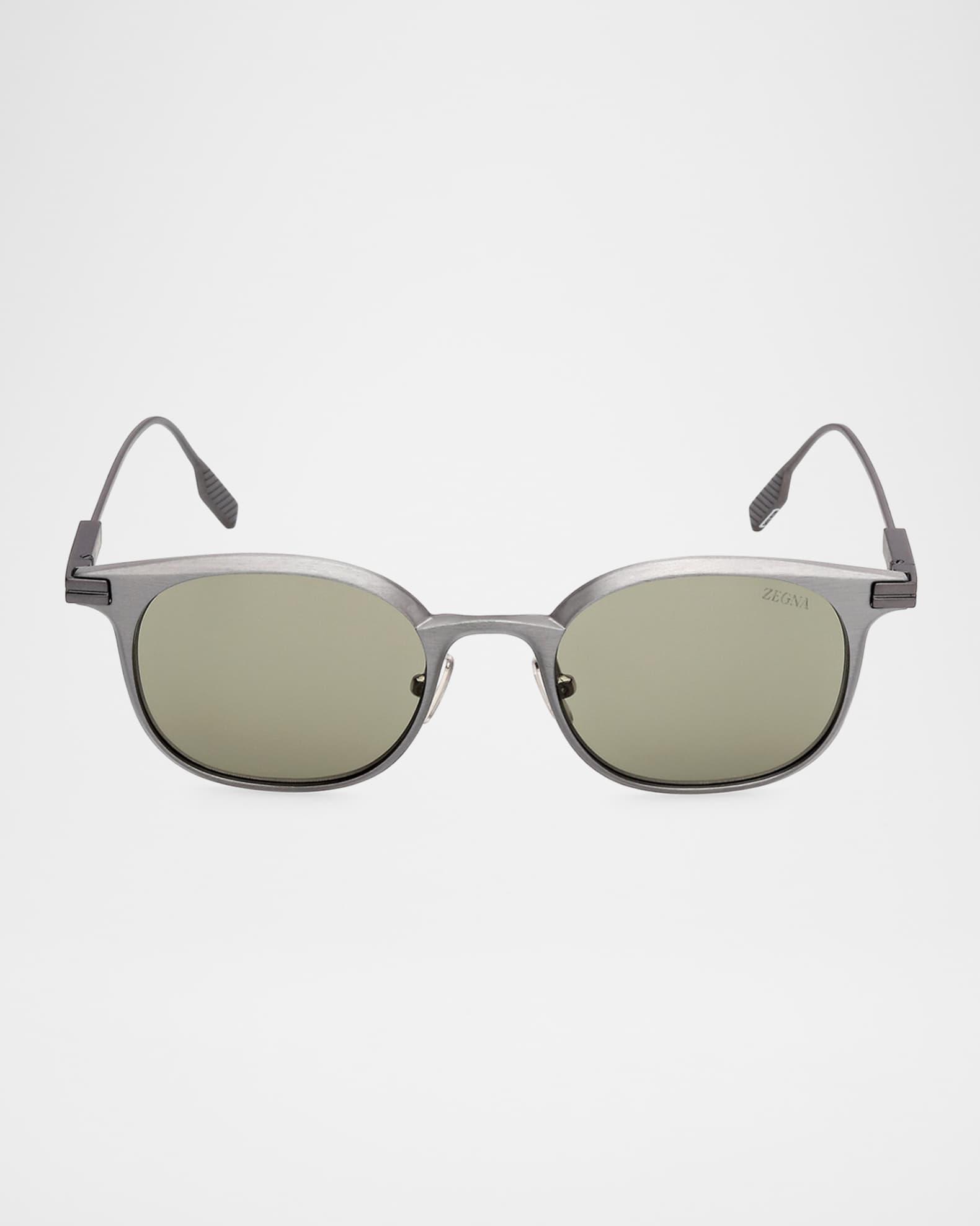 Men's Round Metal Sunglasses Product Image
