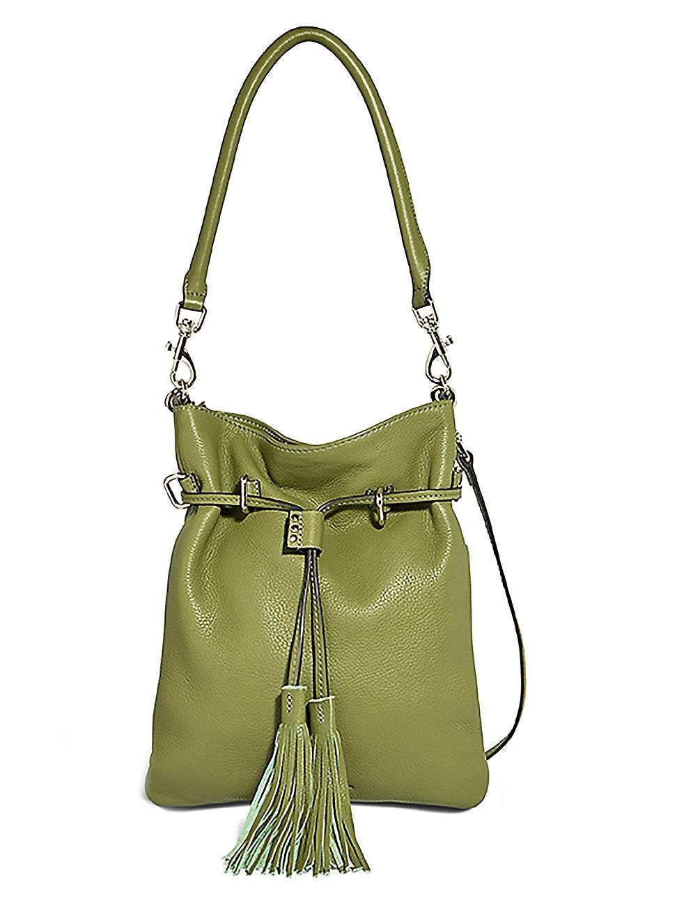 Womens Crosby Leather Drawstring Shoulder Bag Product Image