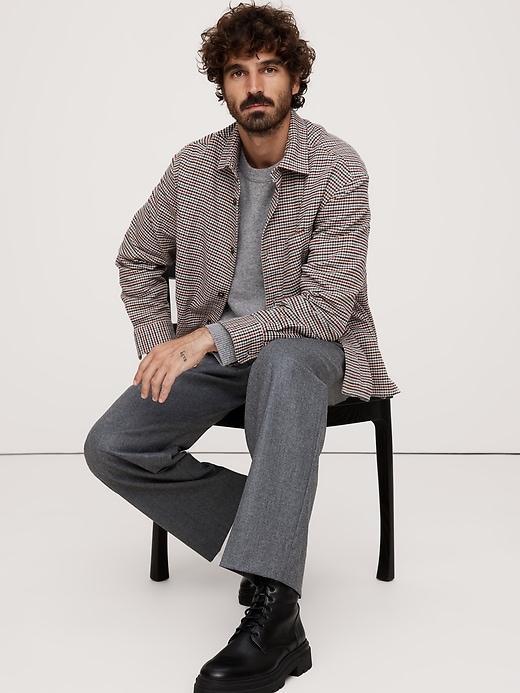 Relaxed-Fit Flannel Overshirt Product Image