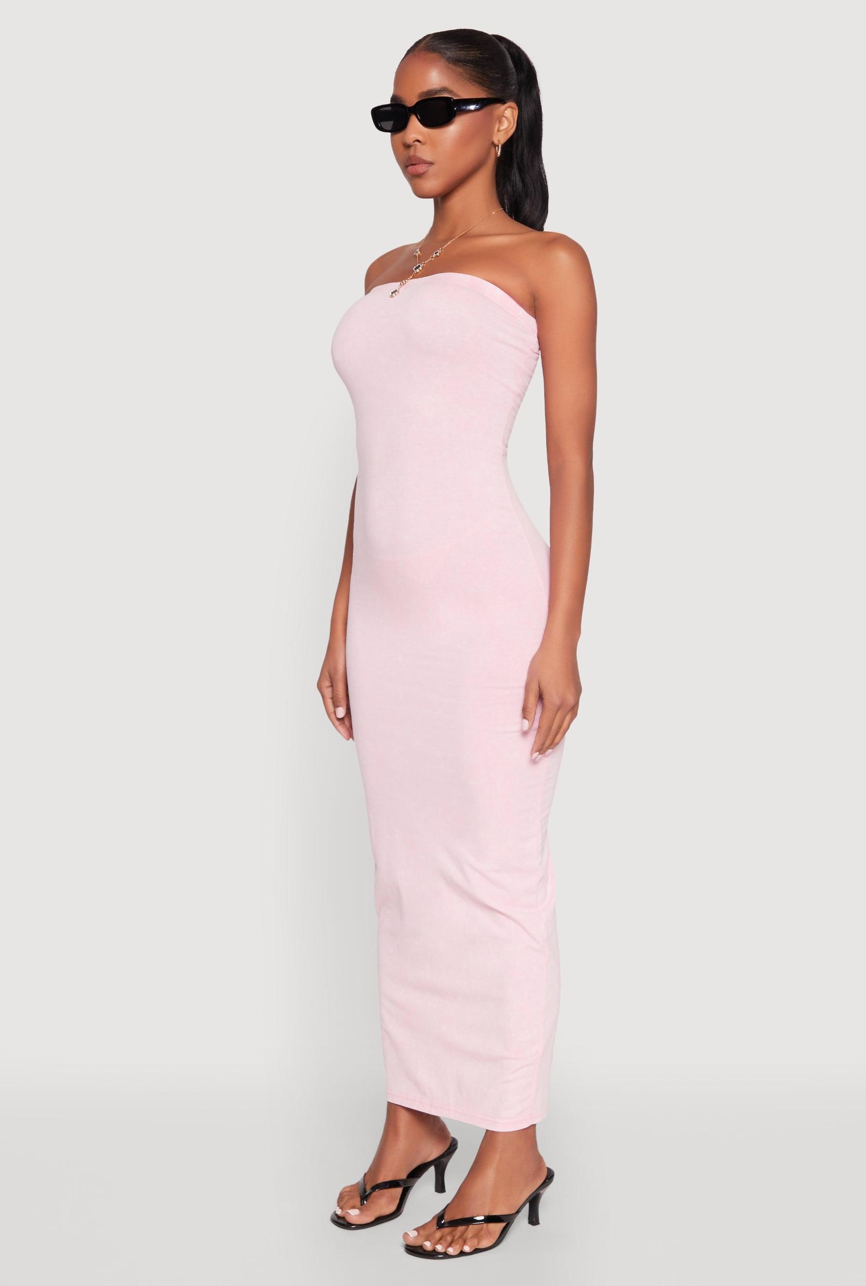 Womens Daisy Mineral Wash Maxi Tube Dress Product Image