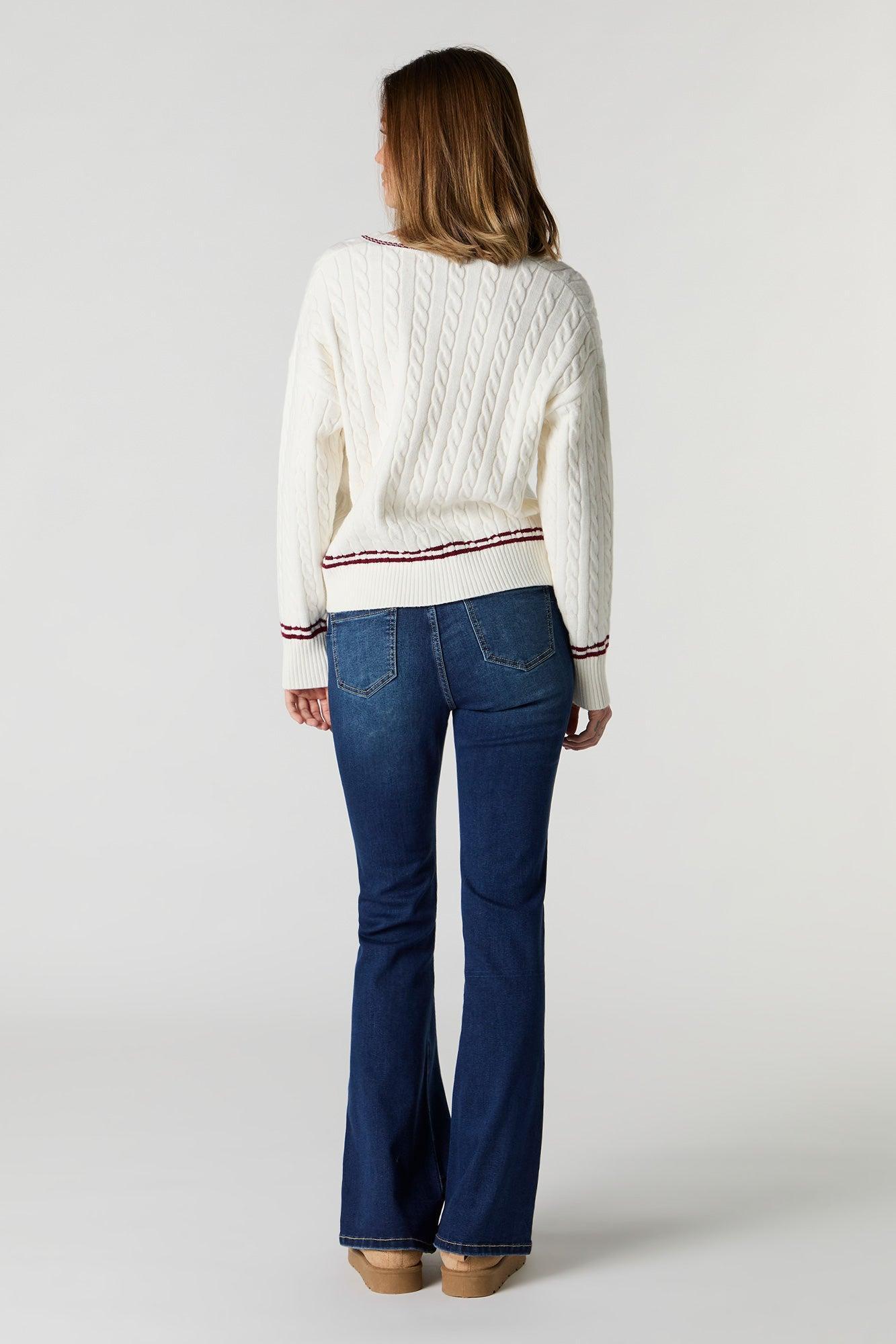 Dark Wash Flare Stretchy Jean Female Product Image