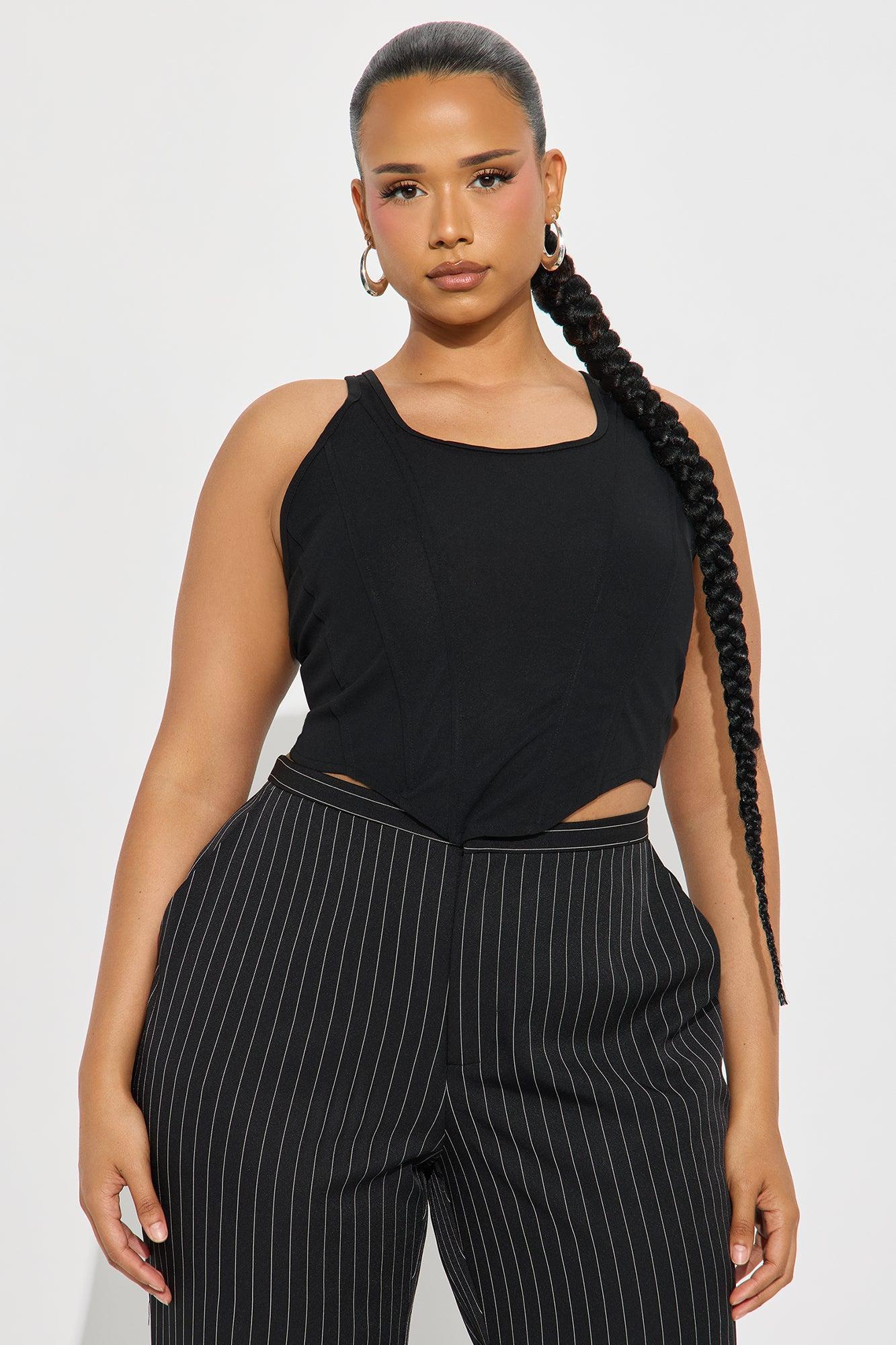 Body Chemistry Corset Top - Black Product Image