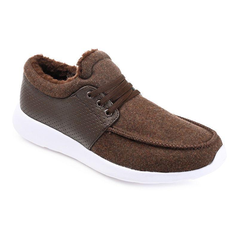 VANCE Ashburn Men's Moccasin Slippers, Size: 12, Black Product Image