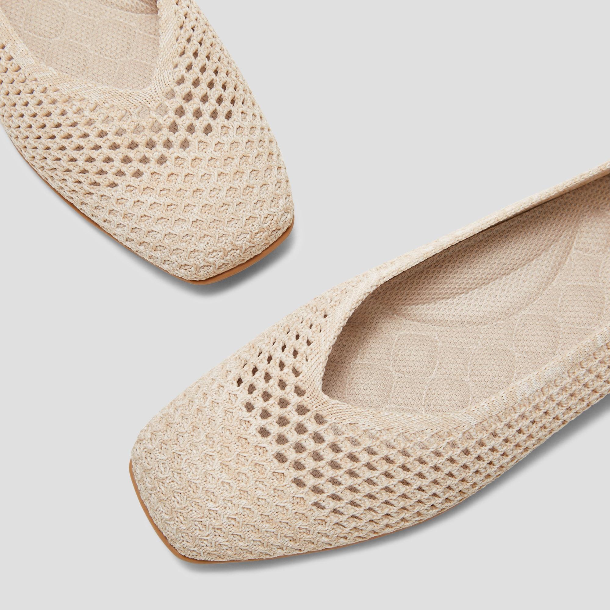 Lightweight Square-Toe V-Cut Flats (Margot Walker Mesh) Product Image