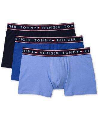Men's Tommy Hilfiger Stretch 3-Pack Trunk Briefs, Size: XXL, Red Black Grey Product Image