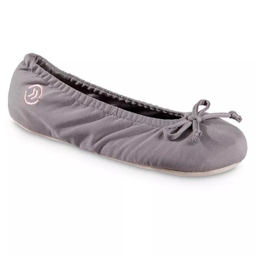 Isotoner Women's Classic Ballerina Slippers - Pink L Product Image