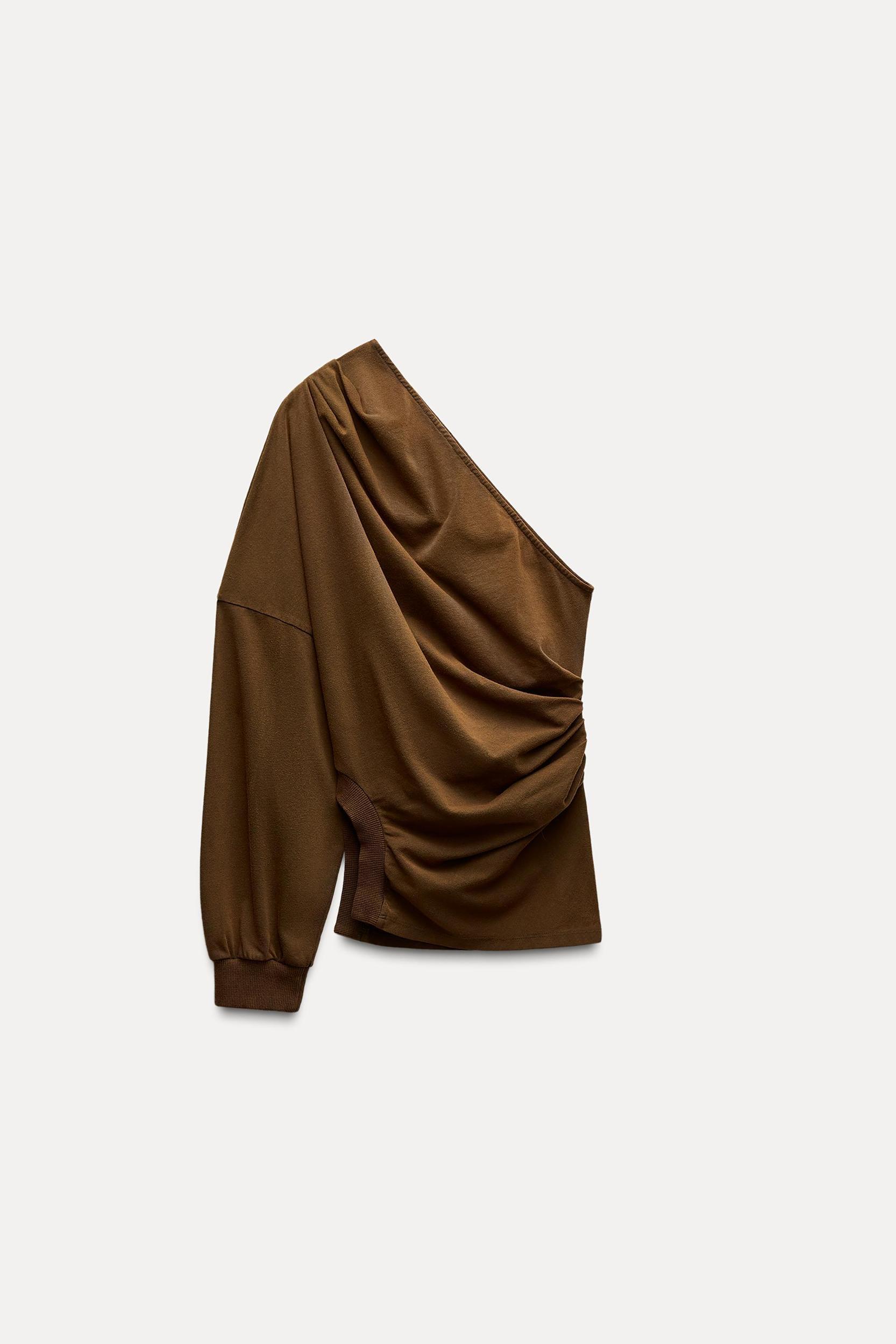 WASHED EFFECT ASYMMETRIC TOP Product Image
