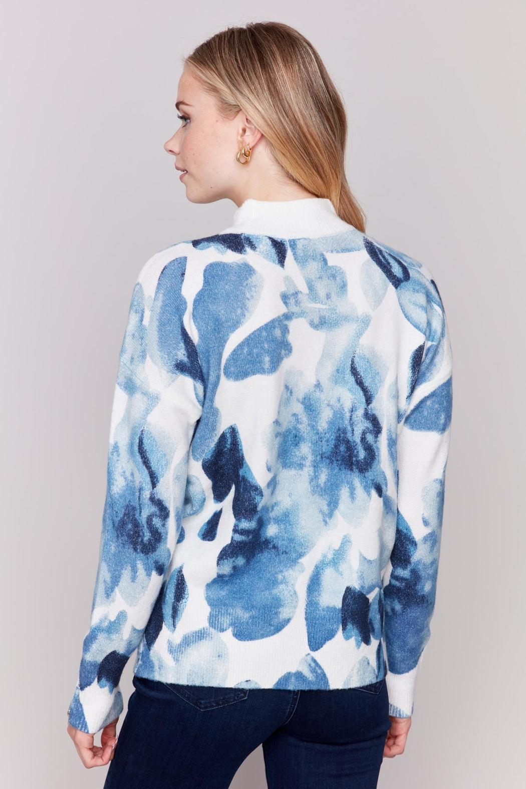 Marine Floral Sweater Product Image
