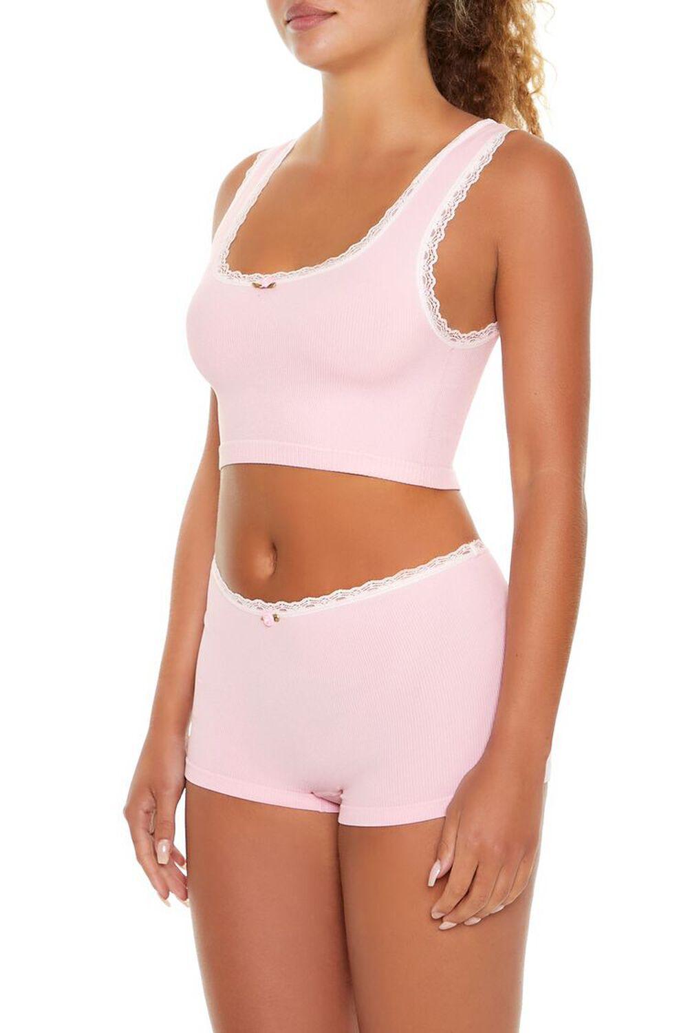 Seamless Lingerie Rosette Crop Top | Forever 21 Product Image