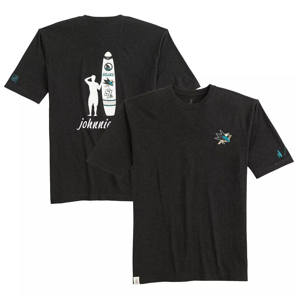 Men's johnnie-O Charcoal San Jose Sharks Heathered Spencer T-Shirt, Size: Large, Sks Charco Product Image