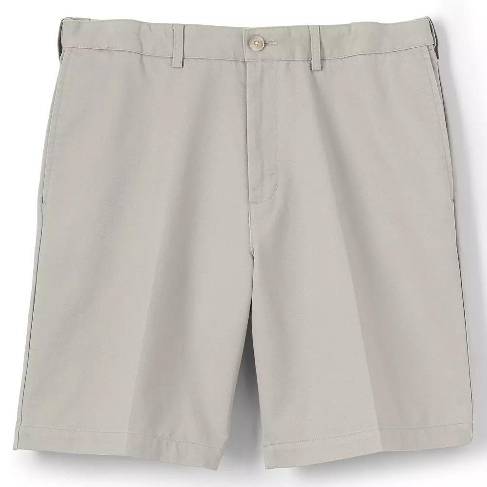 Men's Lands' End Comfort-Waist Classic-Fit 9-inch No-Iron Chino Shorts, Size: 40, Radiant Blue Product Image