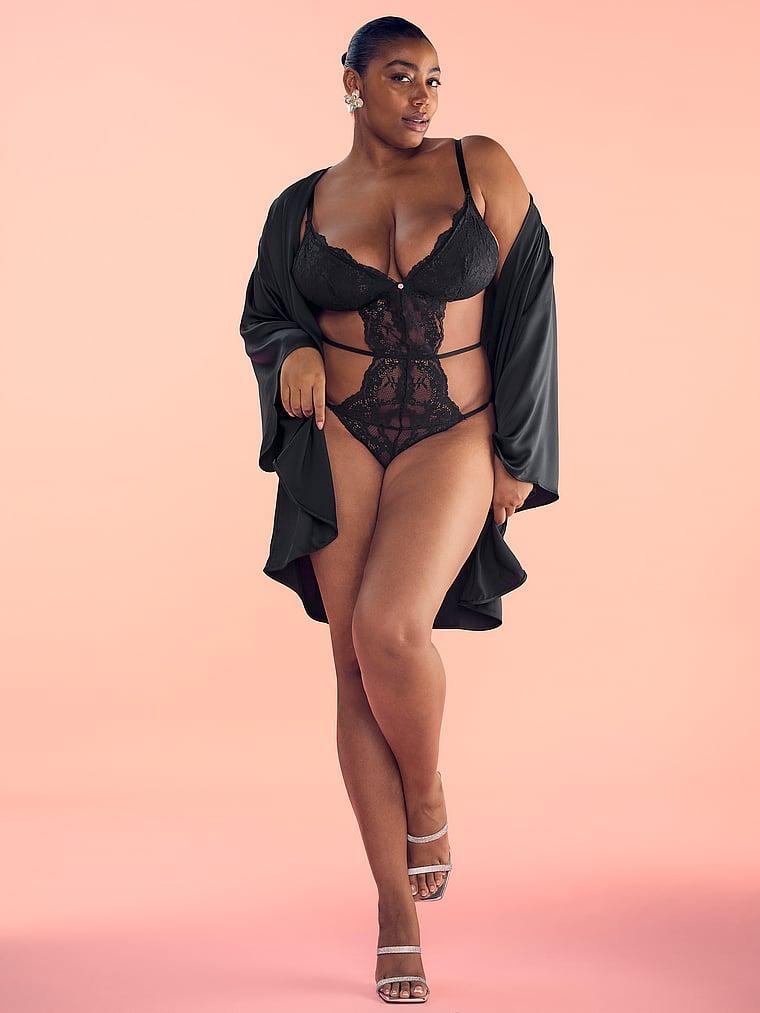Dare to Dream Lace Strappy Triangle Teddy Product Image