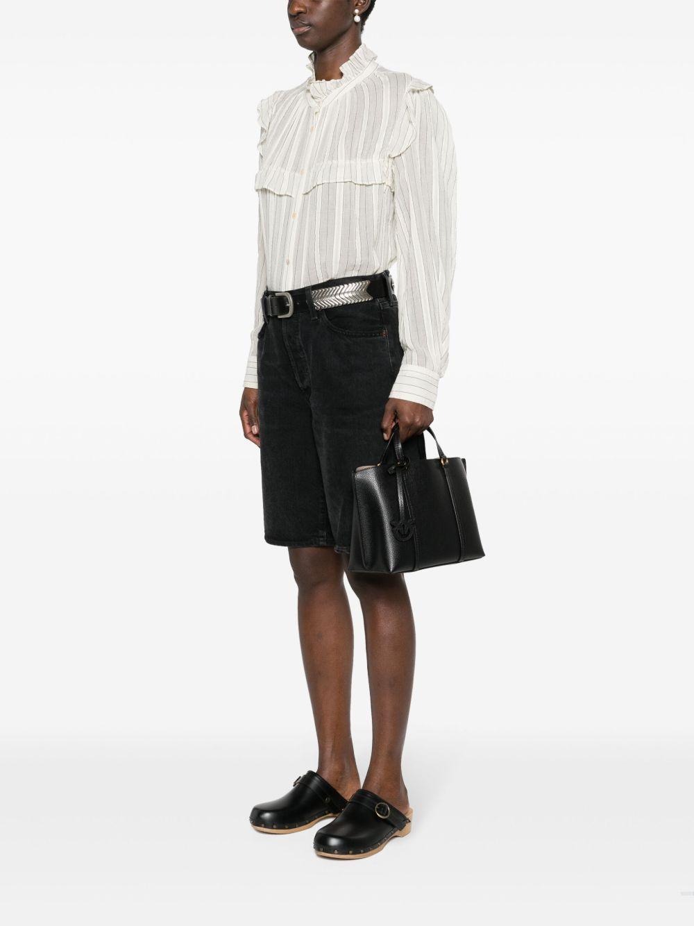Carrie leather tote bag Product Image