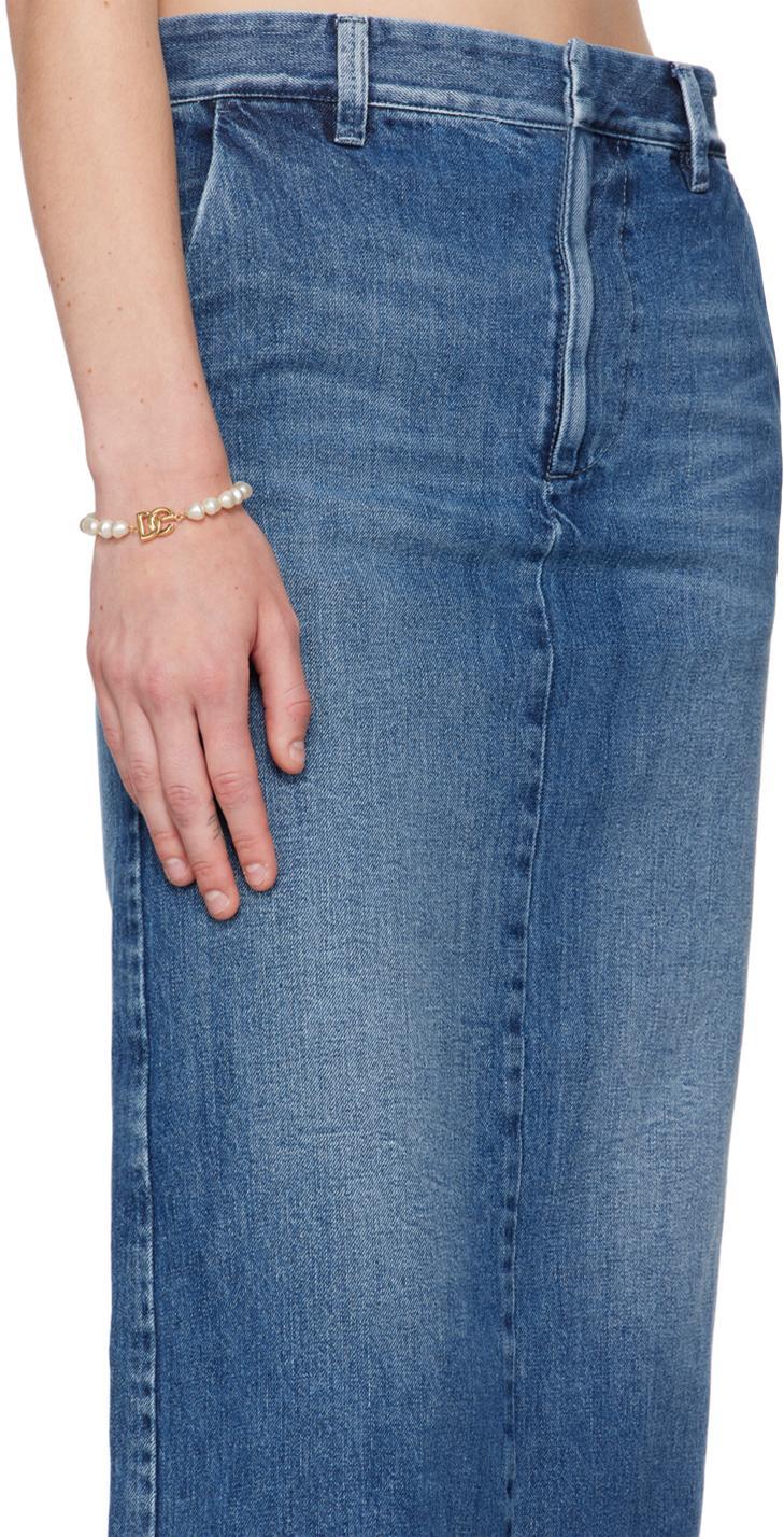 DOLCE & GABBANA White & Gold Link Pearls Bracelet In Zoo00 Oro Product Image