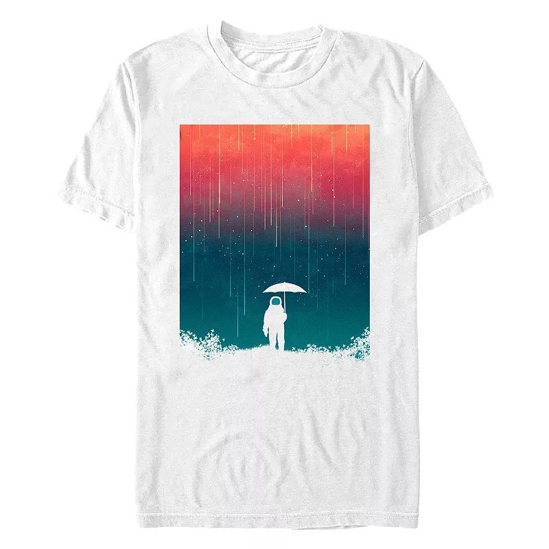Big & Tall Cosmic Downpour Graphic Tee, Men's, Size: XL Tall, White Product Image