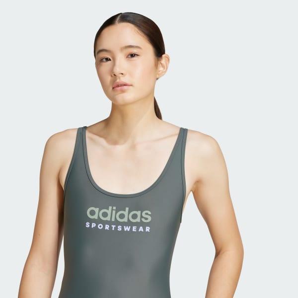 adidas Sportswear U-Back Swimsuit Black 6 Womens Product Image