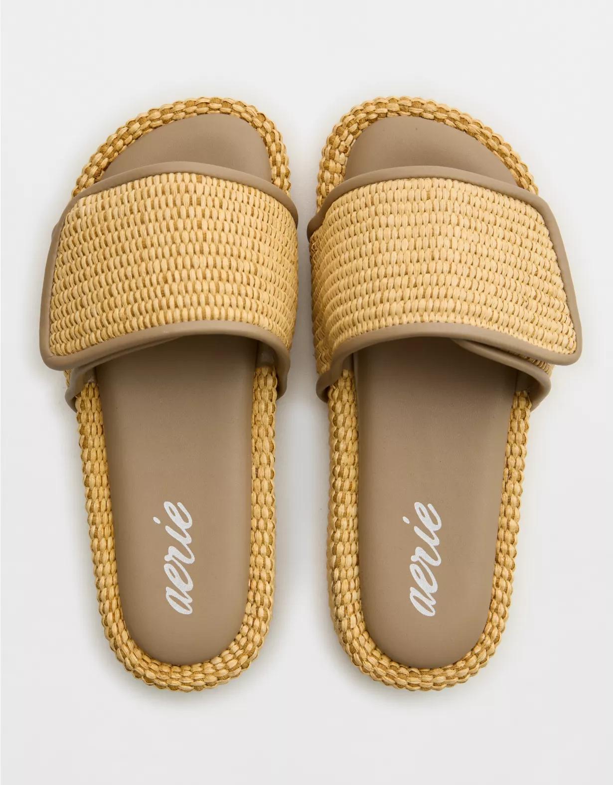 Aerie Straw Sandal Product Image