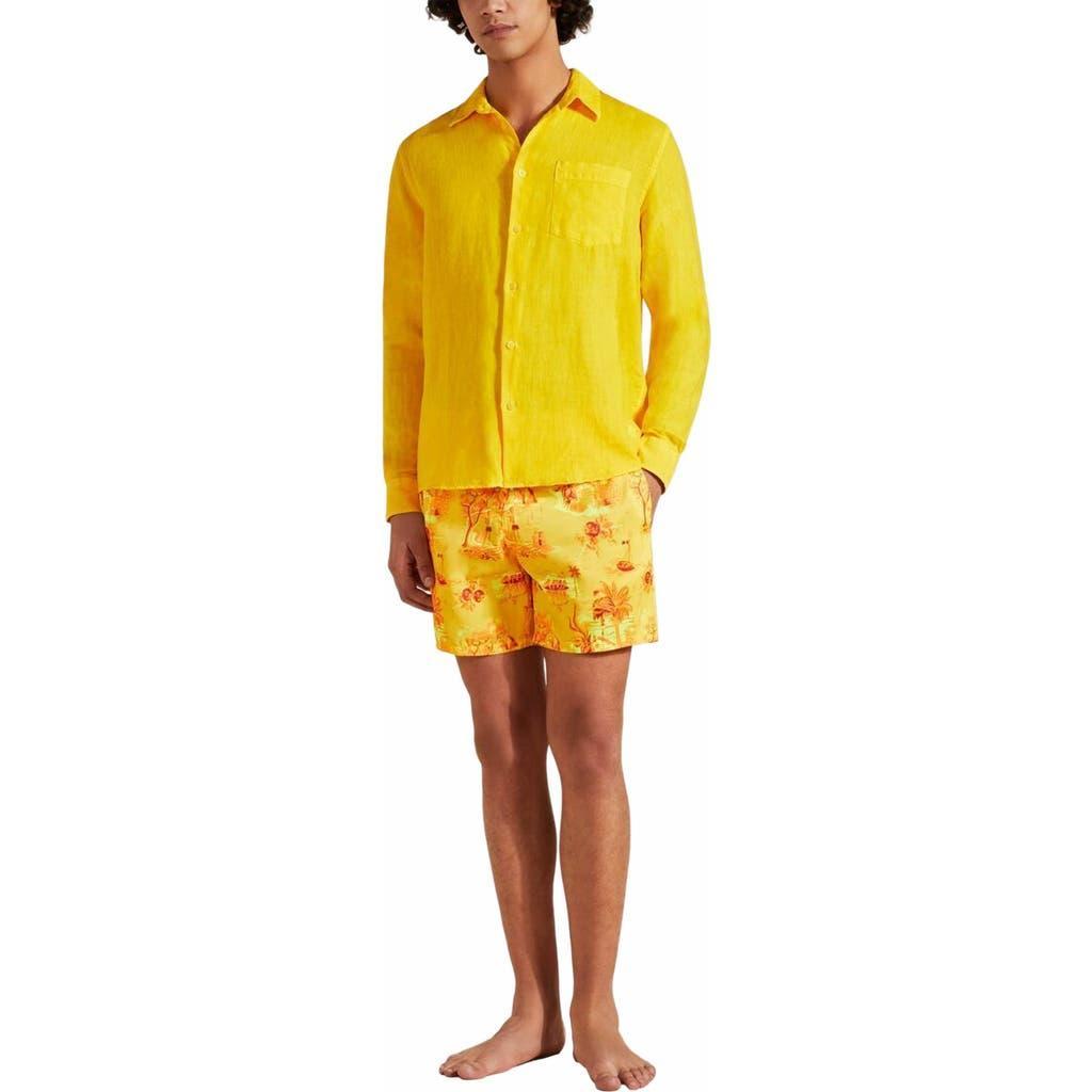 Vilebrequin Linen Solid Classic Fit Shirt Product Image