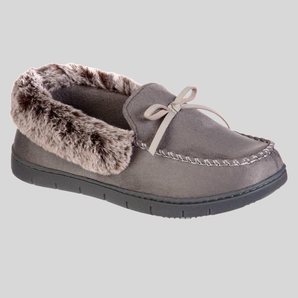 isotoner Microsuede Rae Comfort Women's Moccasin Slippers, Size: XL, Black Product Image