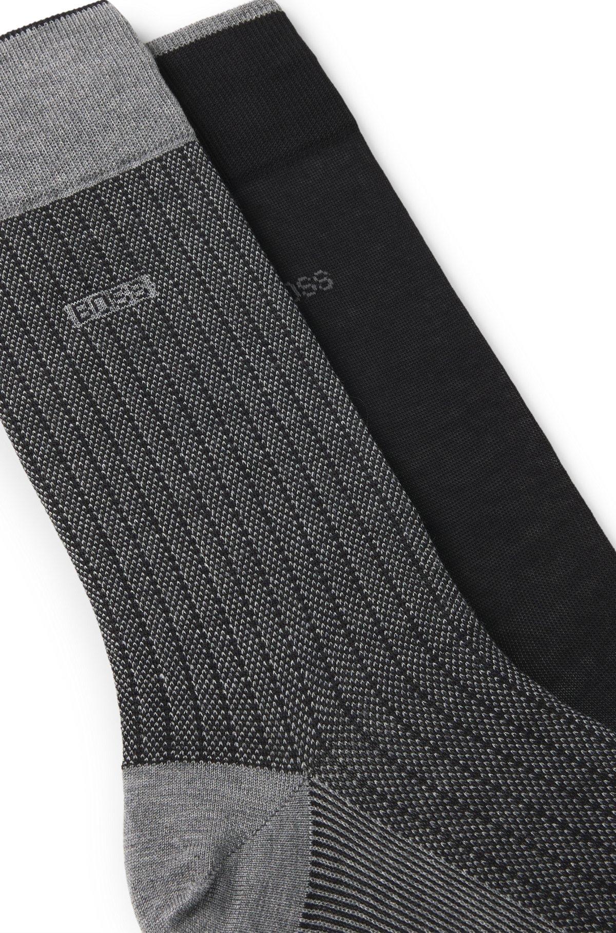 Two-pack of socks in mercerized cotton Product Image
