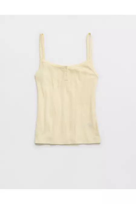 Aerie Off-Duty Pointelle Tank Top Women's Product Image