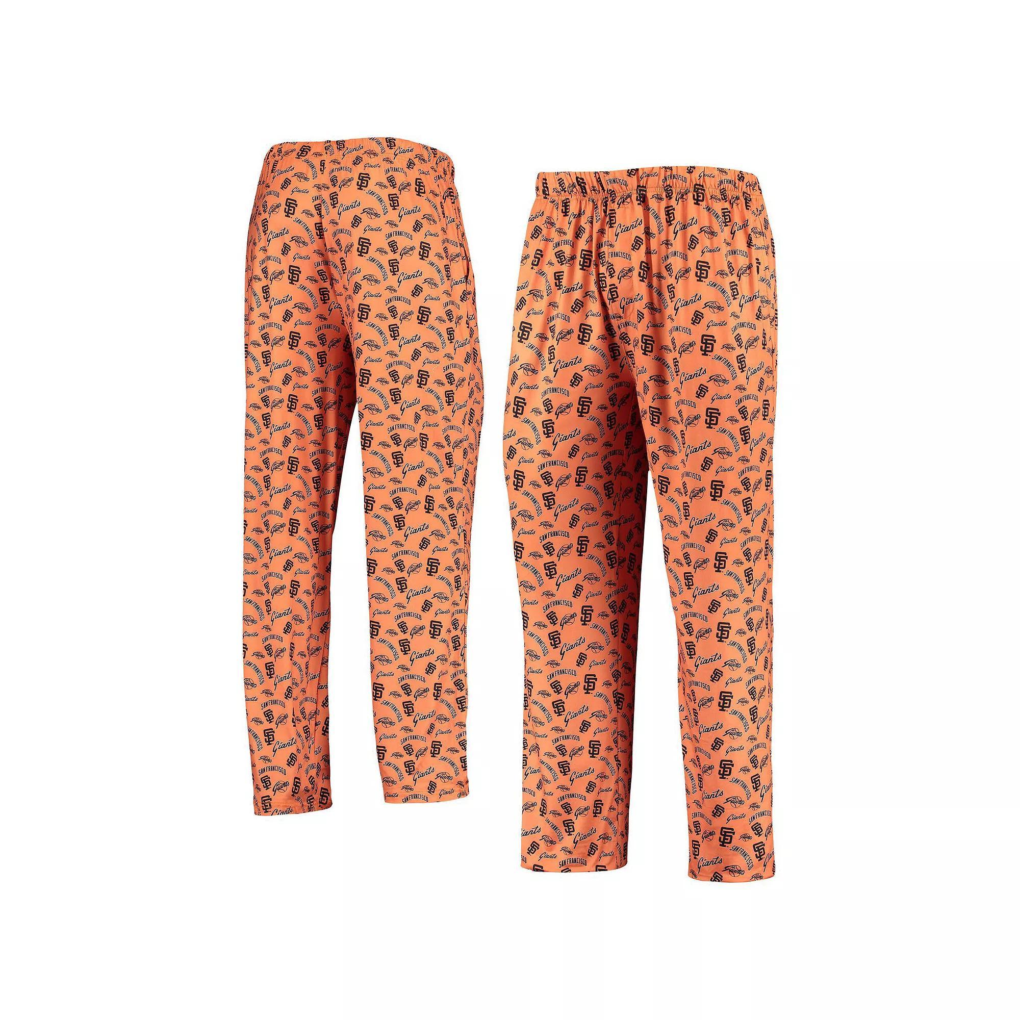 Men's FOCO Orange San Francisco Giants Cooperstown Collection Repeat Pajama Pants, Size: 2XL Product Image