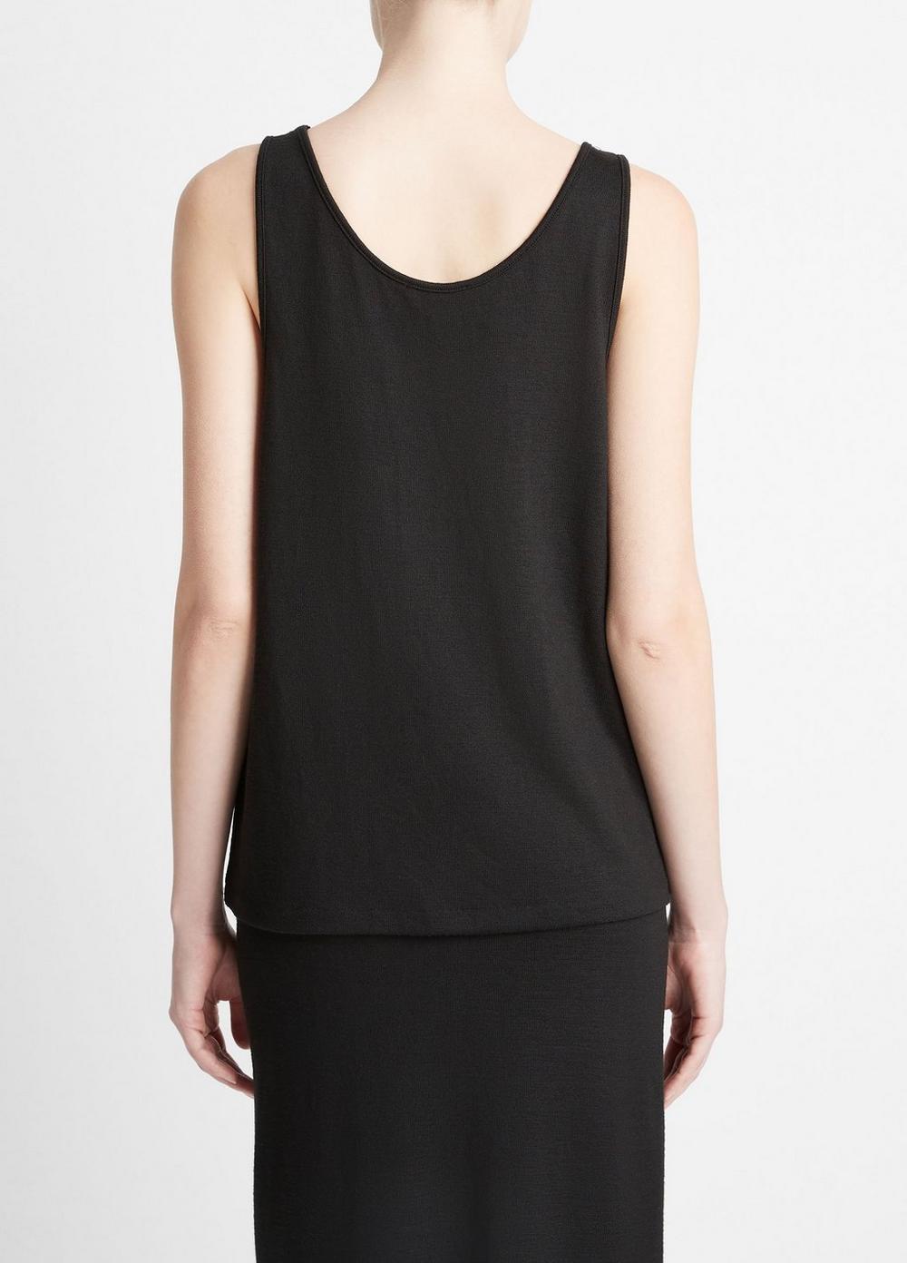 Womens Relaxed Scoop-Neck Tank, Sepia, Size L Vince Product Image