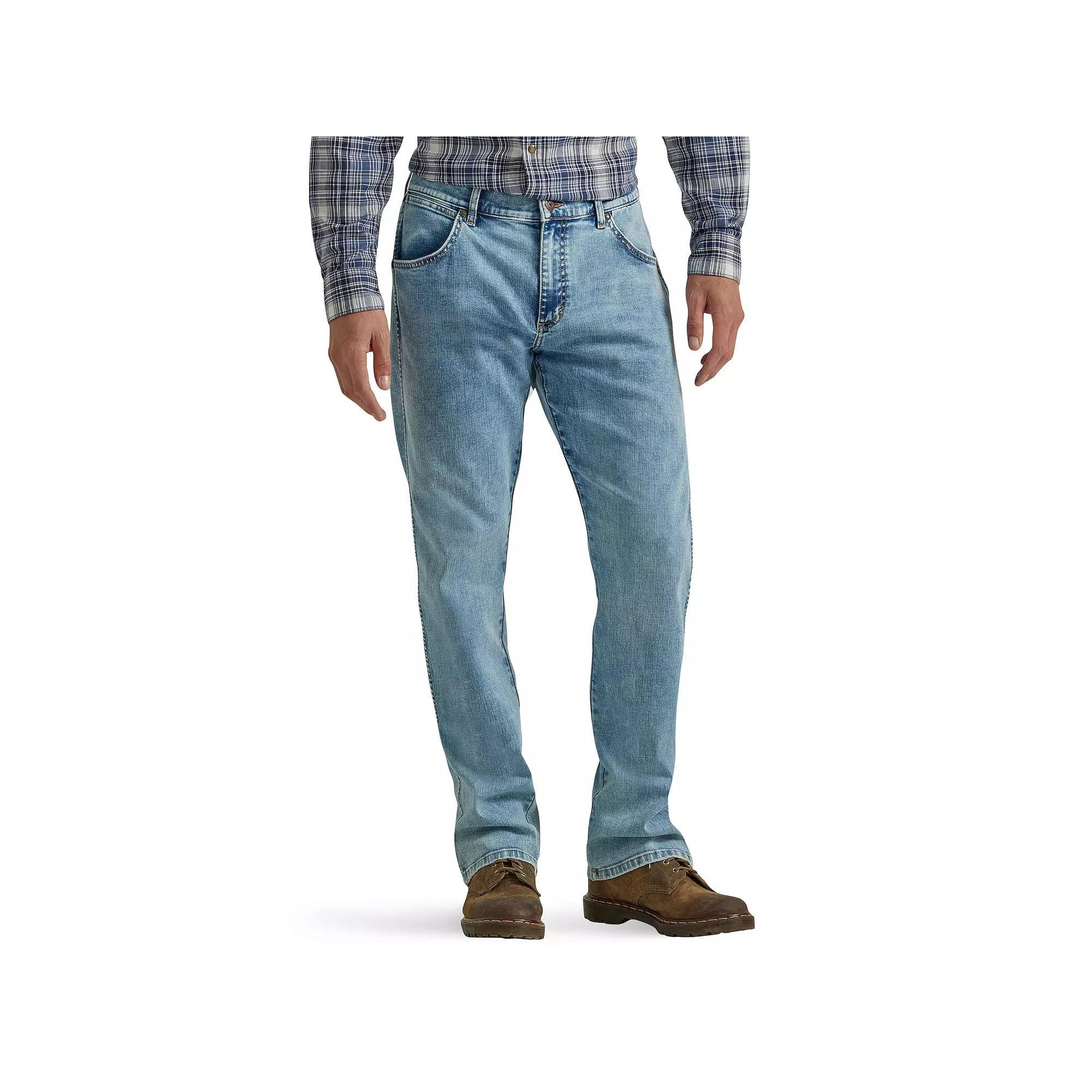 Men's Wrangler Slim Straight Cut Jeans, Size: 40X30, Acid Blue Product Image