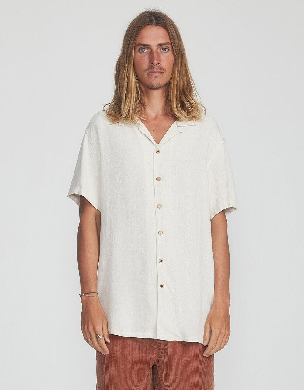THE CRITICAL SLIDE SOCIETY Ernie Mens Resort Shirt - BURNT ORANGE Product Image